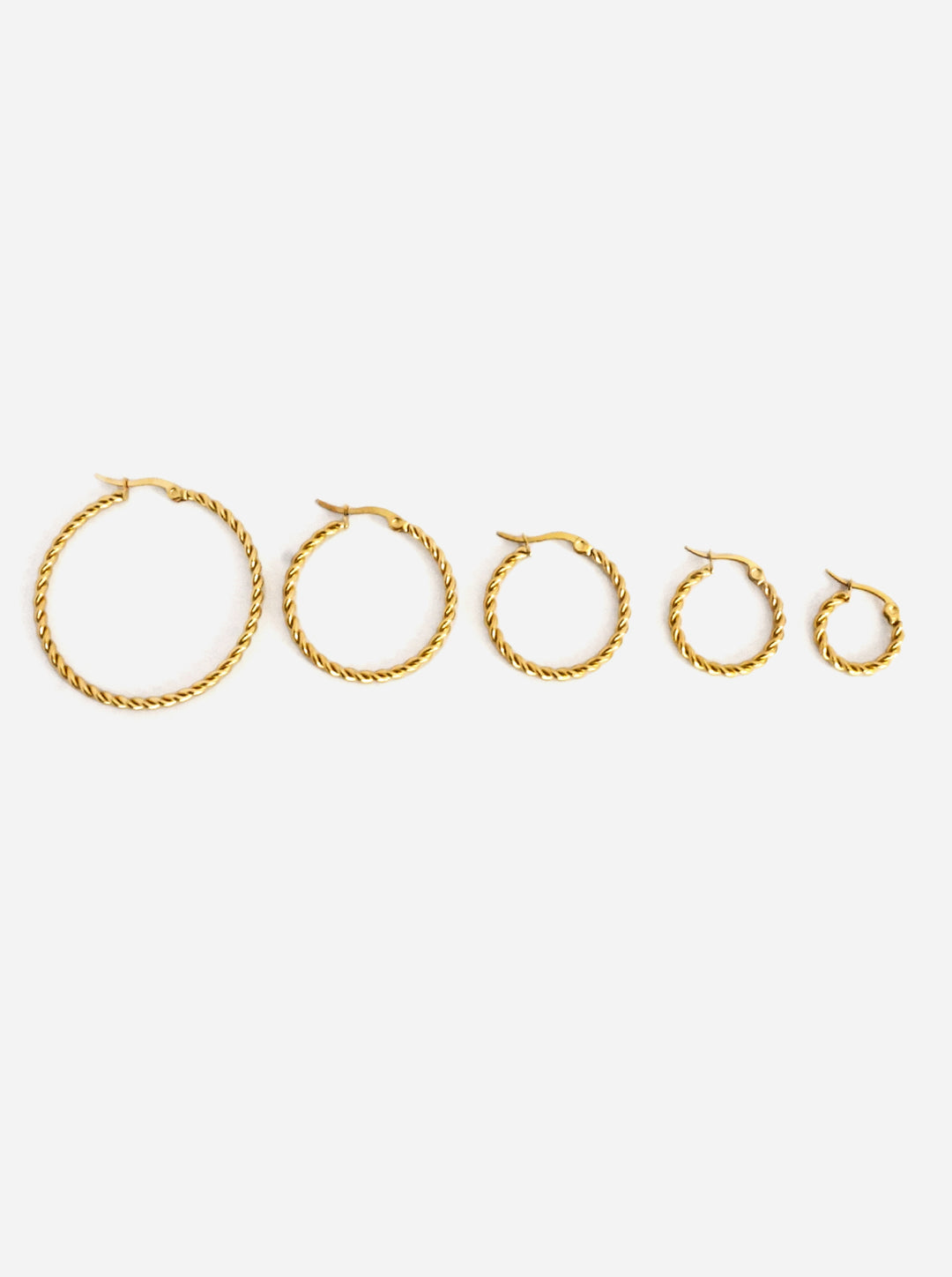 Bold Mia Twisted Hoop - Creolen (wasserfest)