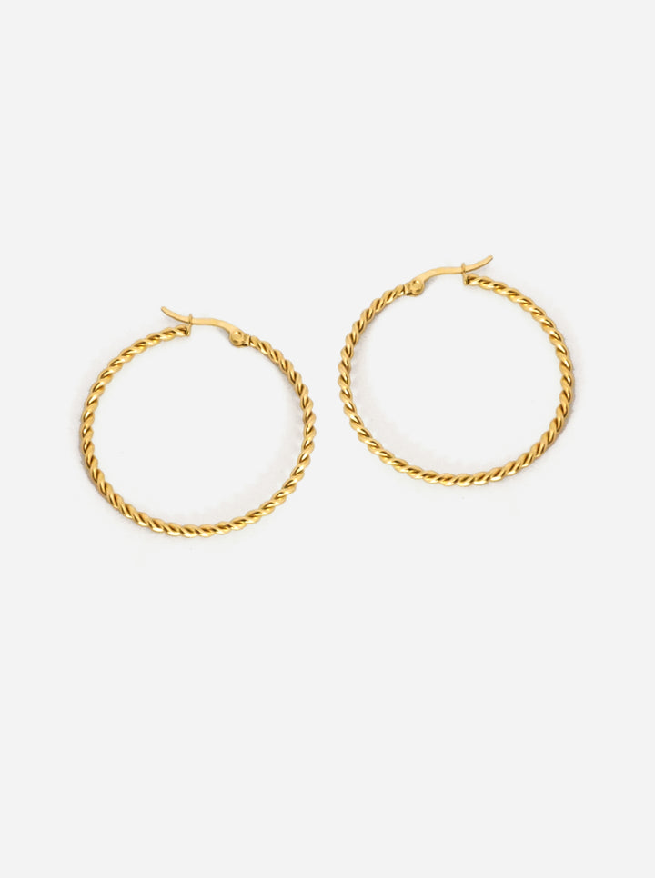 Bold Mia Twisted Hoop - Creolen (wasserfest)