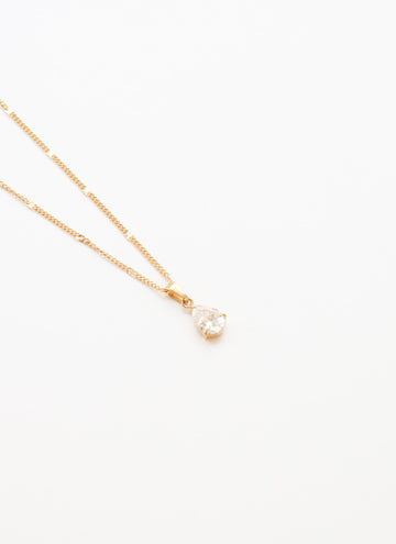 Mila Drop Zircone Halskette - Necklace (wasserfest)