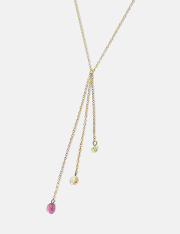 Y-Basic Boho Stone Necklace - Halskette (wasserfest)