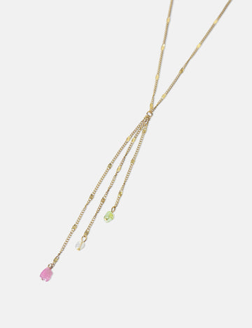 Y-Mila Boho Stone Necklace - Halskette (wasserfest)