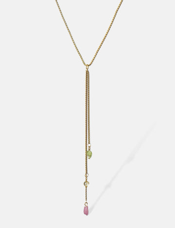 Y-Ava Boho Stone Necklace - Halskette (wasserfest)