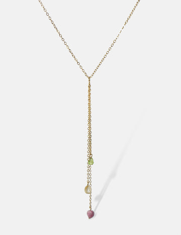 Y-Basic Boho Stone Necklace - Halskette (wasserfest)