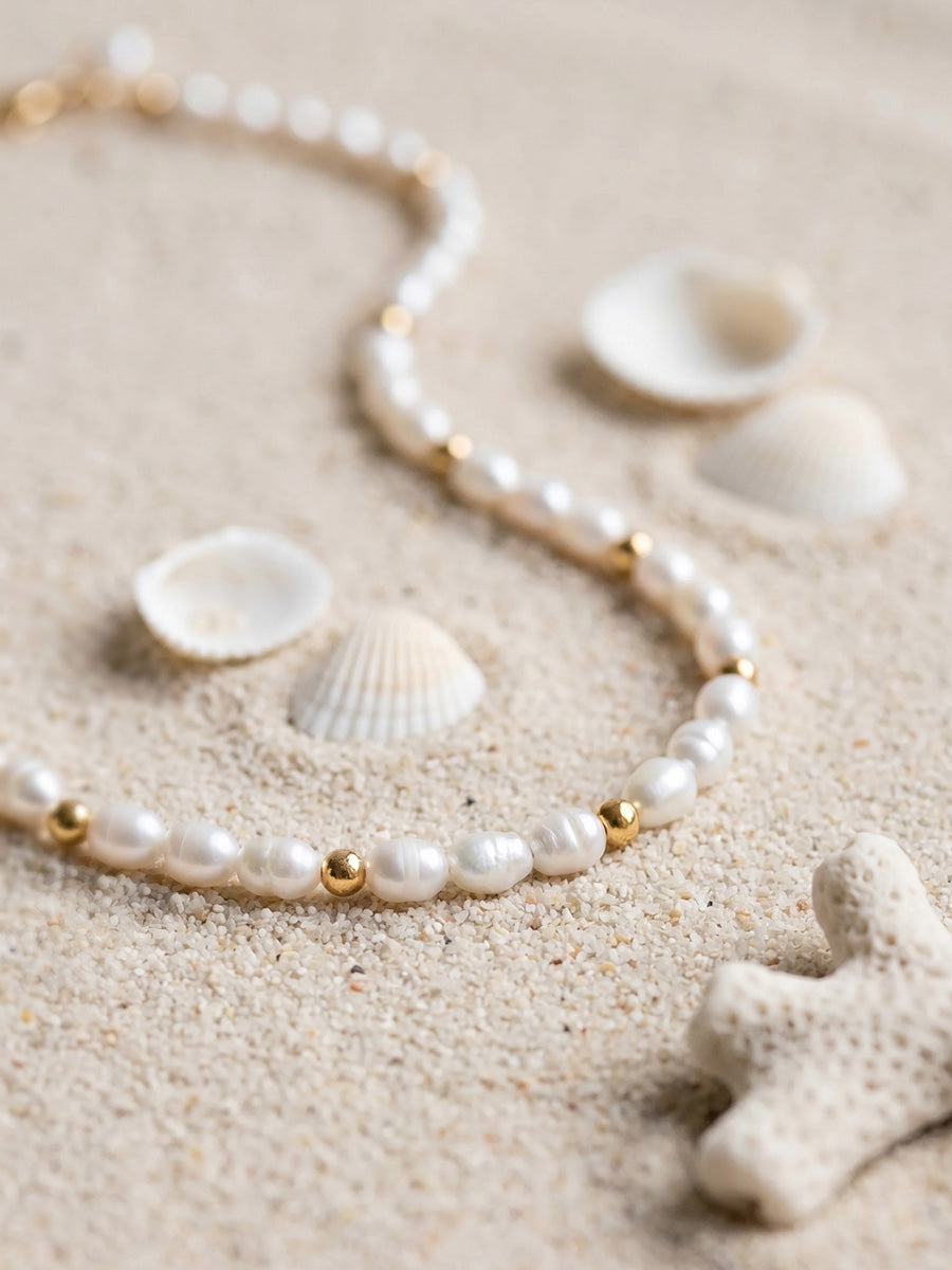 Sonia Pearl Love Necklace - Perlenkette (wasserfest)