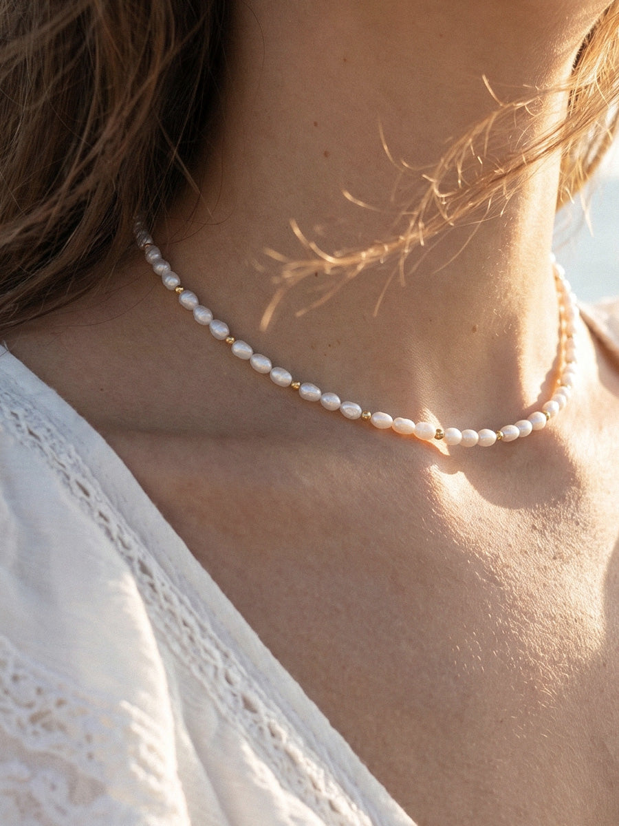 Sonia Pearl Love Necklace - Perlenkette (wasserfest)
