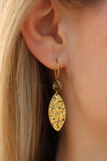 Zircone Leaf Earring - Ohrringe (wasserfest)