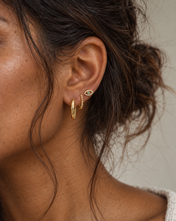 Bold Dotted Fatima Eye - Earstacking Set (wasserfest)