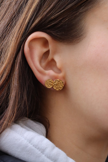 Coin Stud (matt) - Ohrstecker (wasserfest)