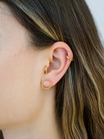 Dotted Circle Stud - Ohrstecker (wasserfest)