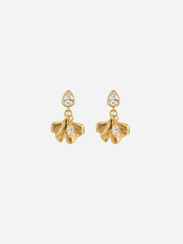 Ginkgo Zircone Drop Stud - Ohrstecker (wasserfest)