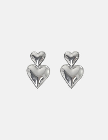 Two Hearts Studs - Ohrstecker (wasserfest)