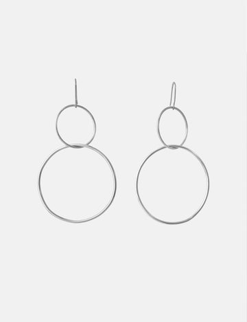 Big Two Circle Earring - Ohrringe (wasserfest)