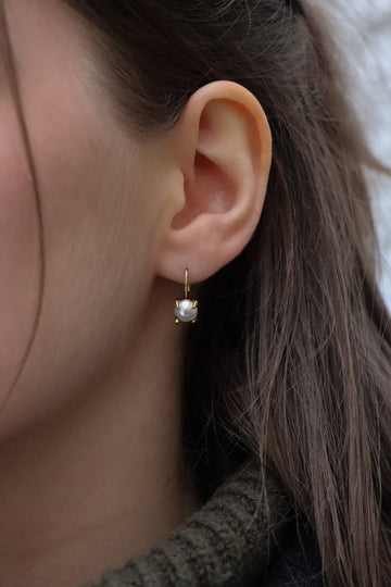 Click Hoop Pearl - Creolen (wasserfest)