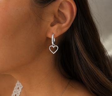 Everyday Madison Simple Heart Hoop - Creolen (wasserfest)