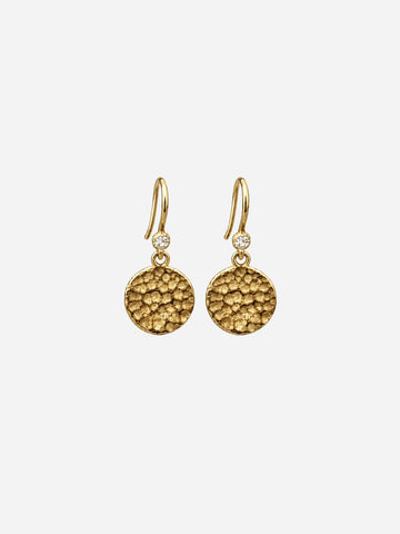 Personalized Crystal Coin Earring - Ohrring (Wasserfest)