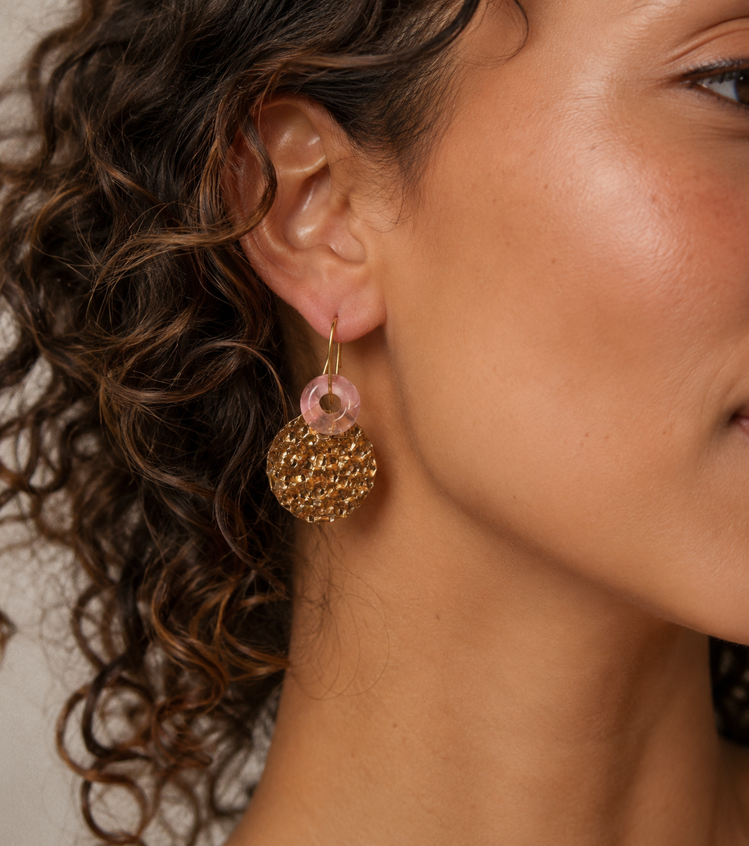 Personalized Coin Mini Stonut Earring - Ohrringe (wasserfest)