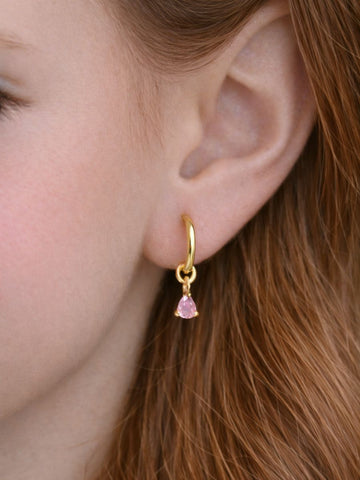 Personalized Ava Infinity Zircone Drop Hoop - Creolen Kinder (wasserfest)