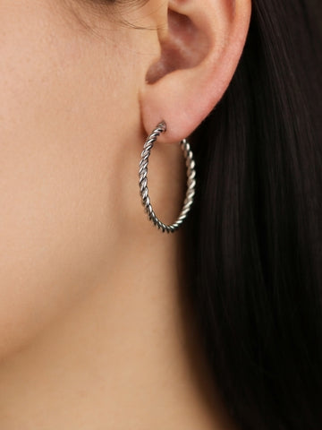 Bold Mia Twisted Hoop - Creolen (wasserfest)