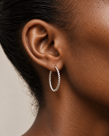 Simple Mia Twisted Hoop - Creolen (wasserfest)