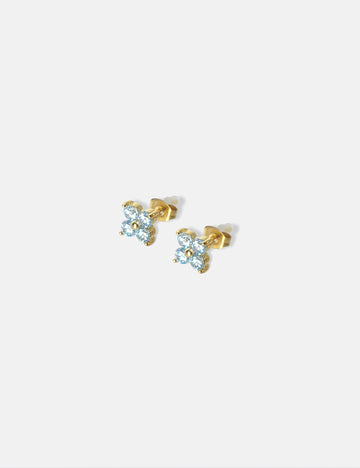 Vintage Crystal Flower Stud - Ohrstecker (wasserfest)