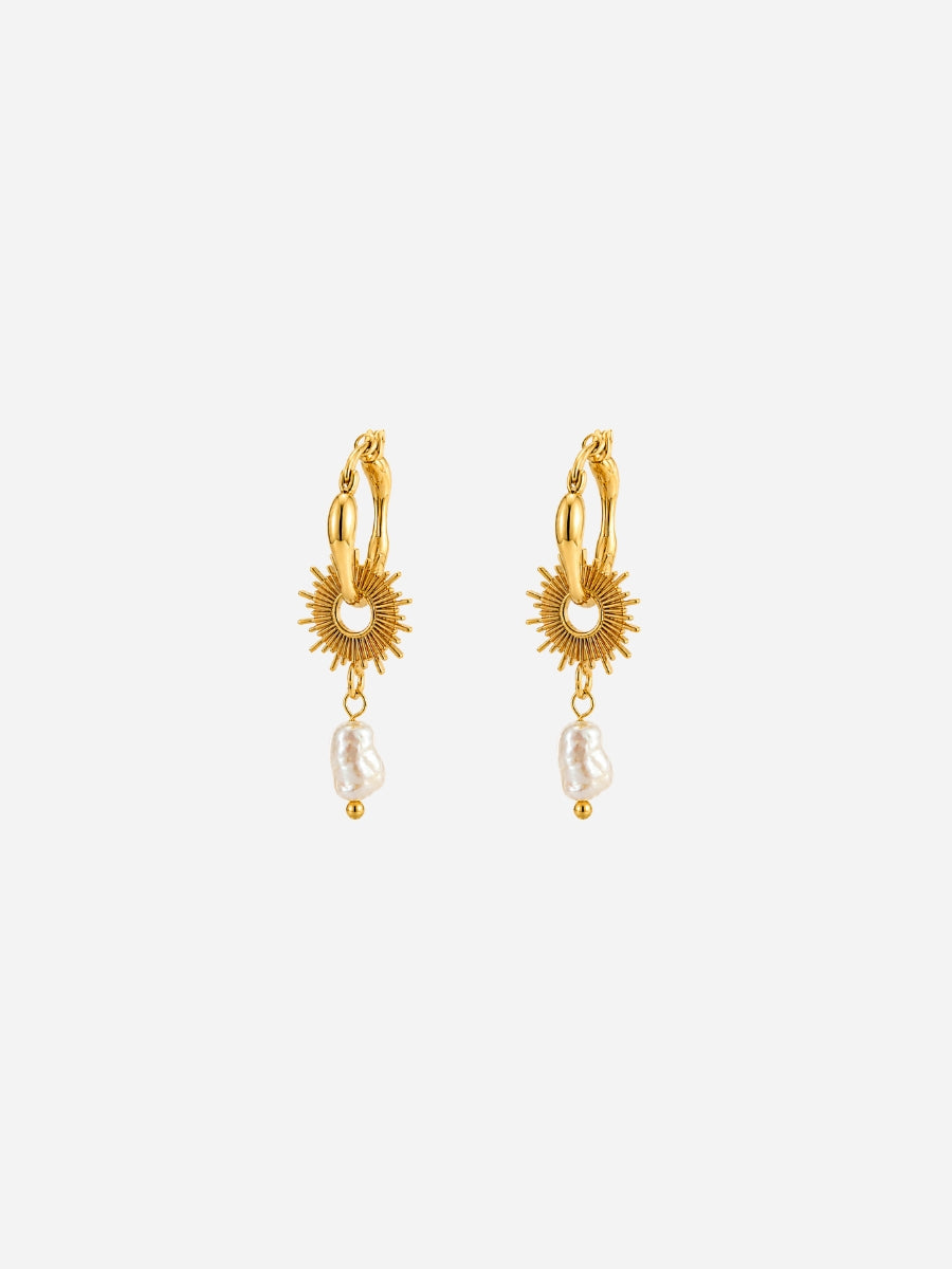 Paris Sunray Pearl Hoop – Set (wasserfest)