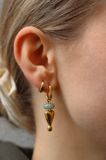 Personalized Madison Stonut Heart Hoop - Creolen