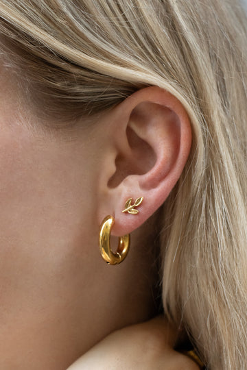 Small Leaf Stud - Ohrstecker (wasserfest)