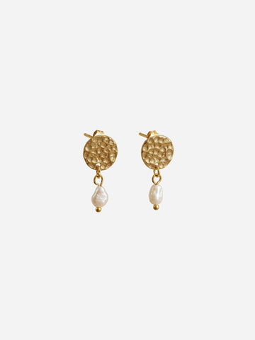 Personalized Coin Pearl Stud - Ohrstecker (wasserfest)