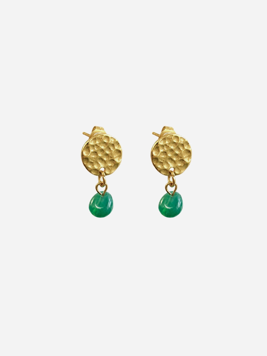 Personalized Coin Boho Stud - Ohrstecker (wasserfest)