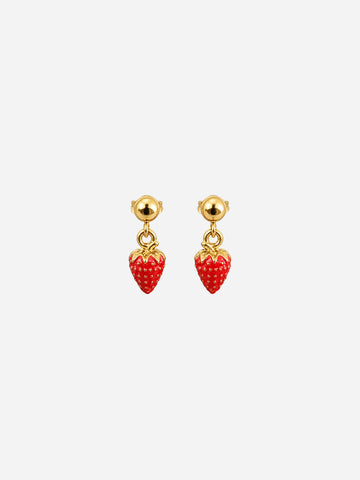 Strawberry Stud - Ohrstecker Kinder (Wasserfest)