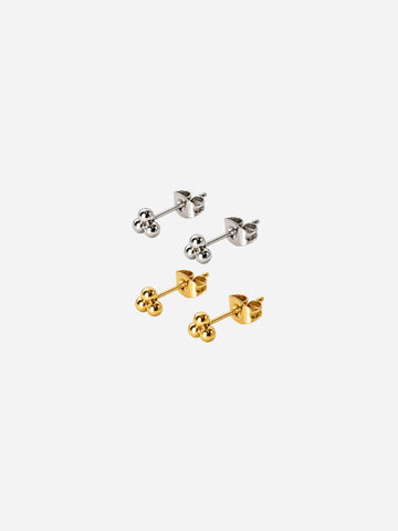 Grape Stud Bicolor - Ohrschmuck Set (Wasserfest)