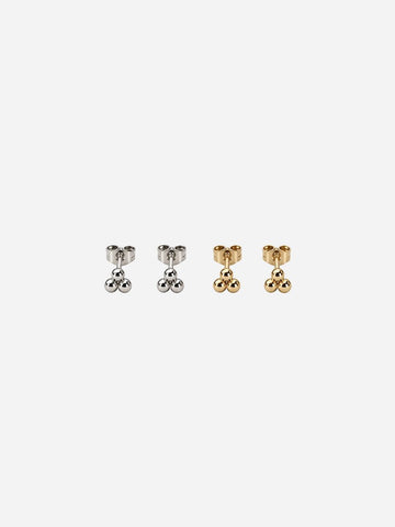 Grape Stud Bicolor - Ohrschmuck Set (Wasserfest)