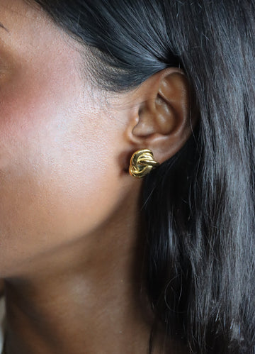 Bold Vintage Endless Knot Stud - Ohrstecker (wasserfest)