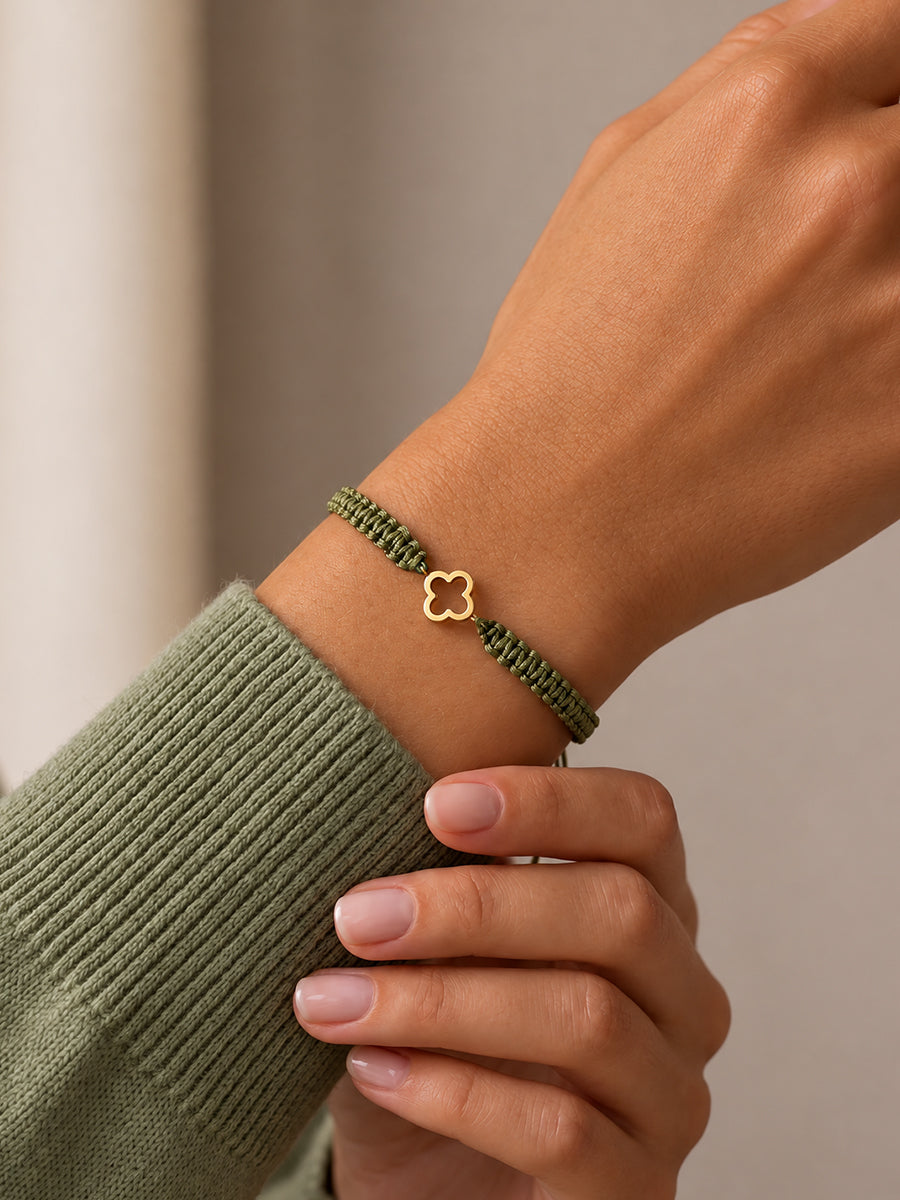 Karma Clover Bracelet - Armkette (wasserfest)