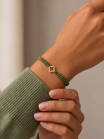 Karma Clover Bracelet - Armkette (wasserfest)