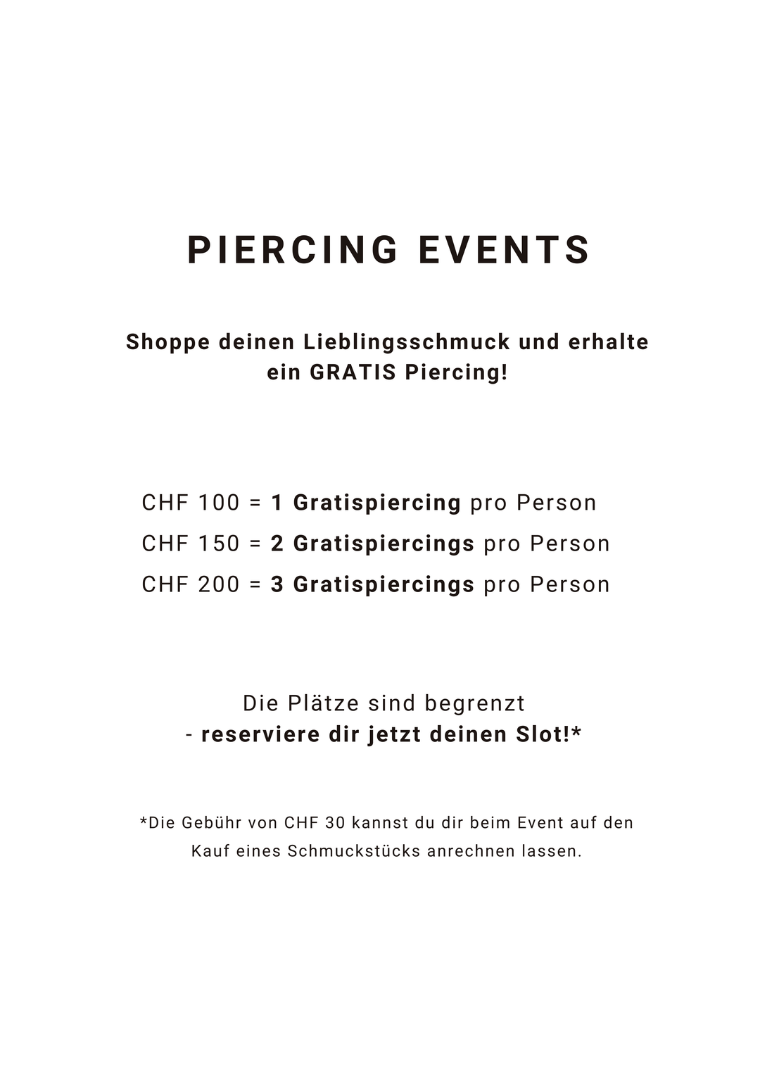 Piercing Events
