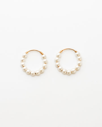 Pearl Hoop - Creolen (wasserfest)