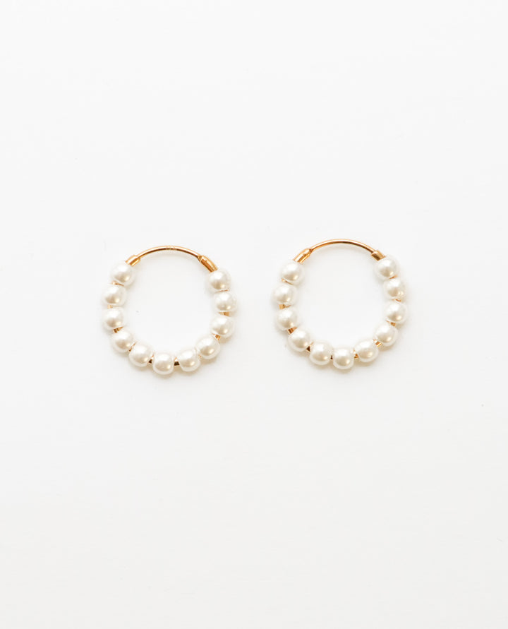 Pearl Hoop - Creolen (wasserfest)