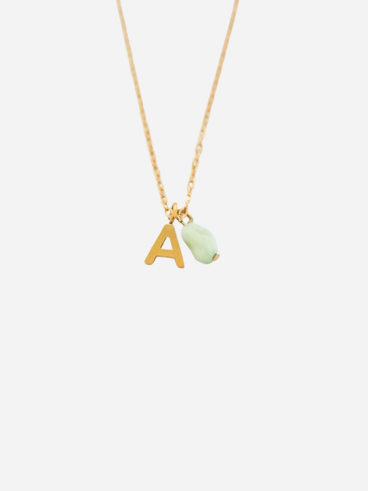 Personalized Boho Small Letter Necklace - Halskette (wasserfest)