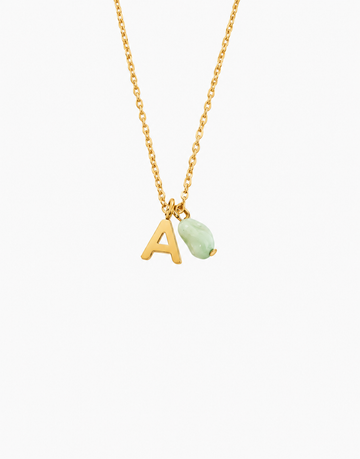 Personalized Boho Small Letter Necklace - Halskette (wasserfest)