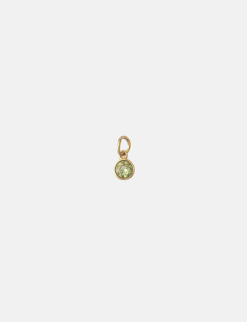 Personalized Edelstein Birthstone Charm - Anhänger (wasserfest)