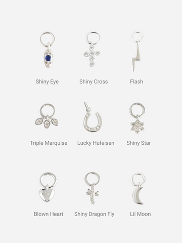Personalized Hoop Charms -  Anhänger (wasserfest)