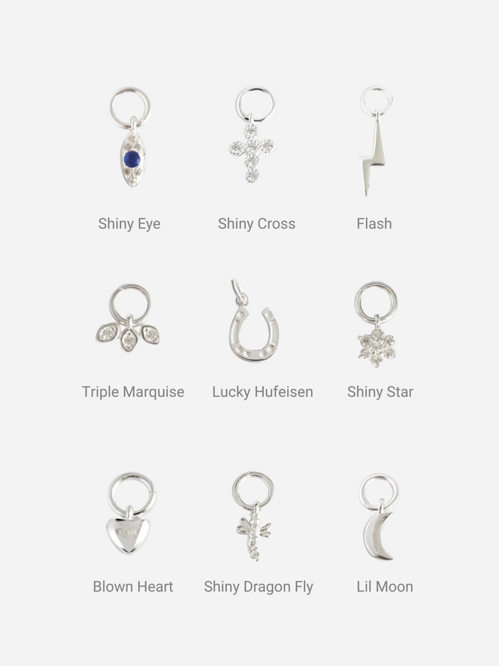 Personalized Hoop Charms -  Anhänger (wasserfest)