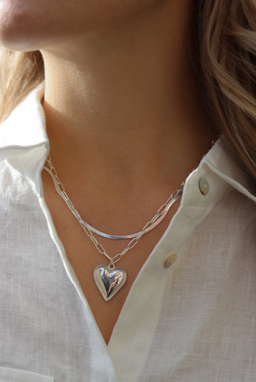 Personalized Big Heart Charm - Anhänger (wasserfest)