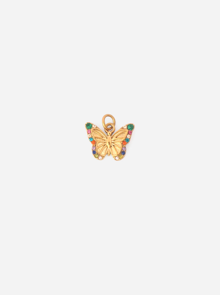 Personalized Shiny Butterfly Charm - Anhänger (wasserfest)