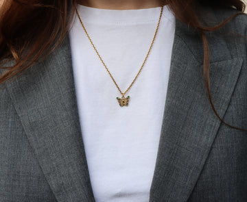 Personalized Shiny Butterfly Charm - Anhänger (wasserfest)