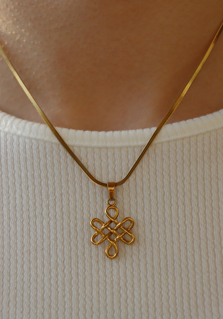 Personalized Endless Knot Charm - Anhänger (wasserfest)