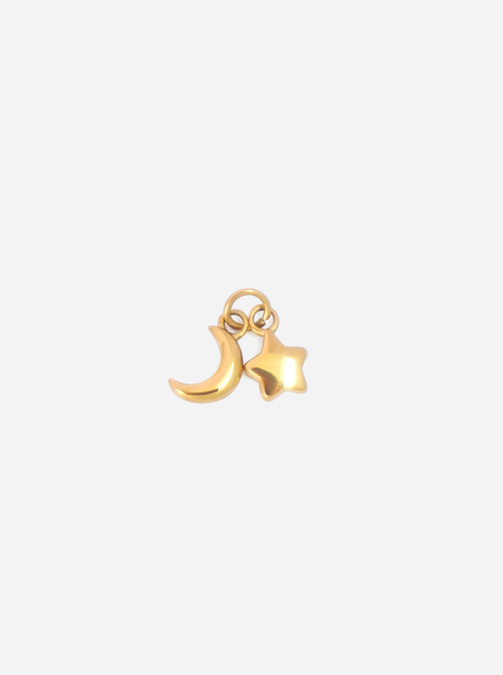 Personalized Moon & Star Charm - Anhänger (wasserfest)
