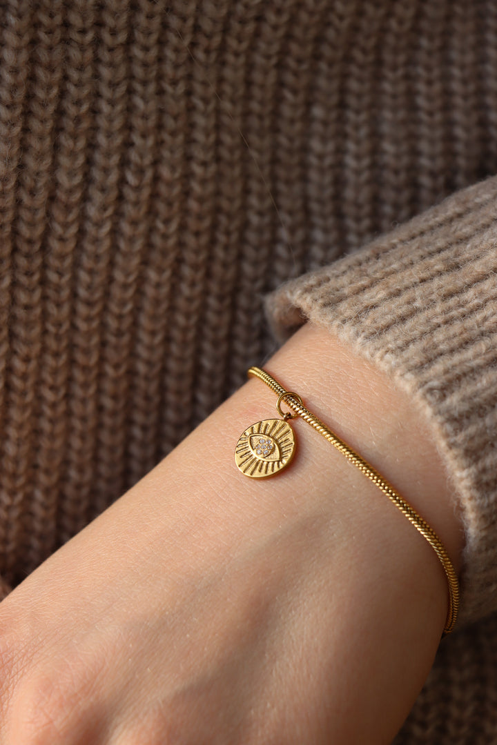 Personalized Bold Eye Charm - Anhänger (wasserfest)