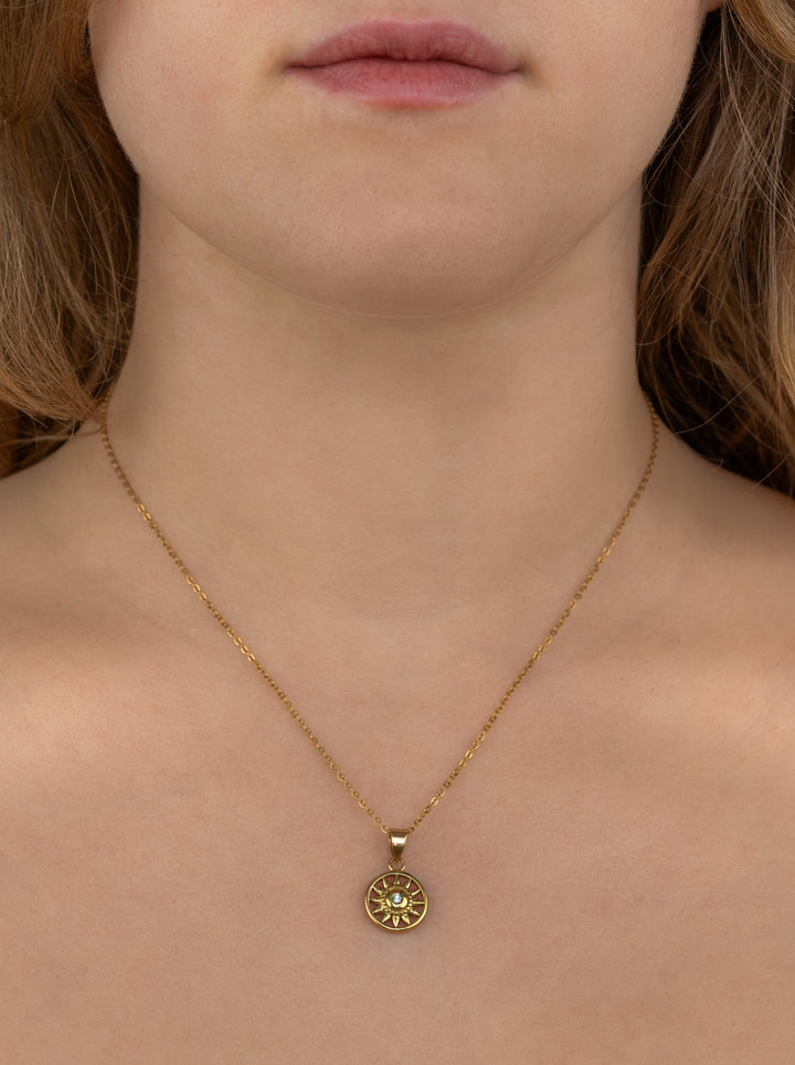 Personalized Shiny Sun Charm - Anhänger (wasserfest)